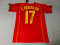 CRISTIANO RONALDO | PORTUGAL 2004 RETRO HOME DISPLAY JERSEY | PRINTED SIGNATURE