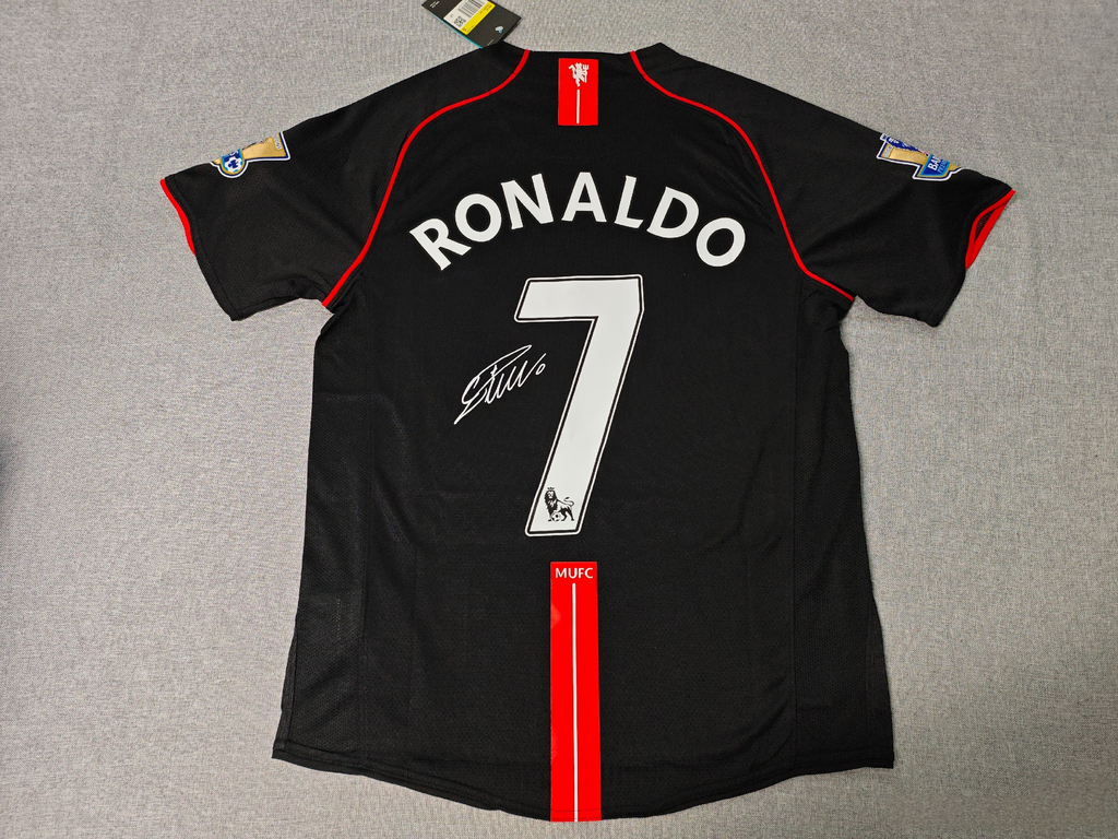 CRISTIANO RONALDO | MANCHESTER UN. 07/08 H&A DISPLAY JERSEY | PRINTED SIGNATURE