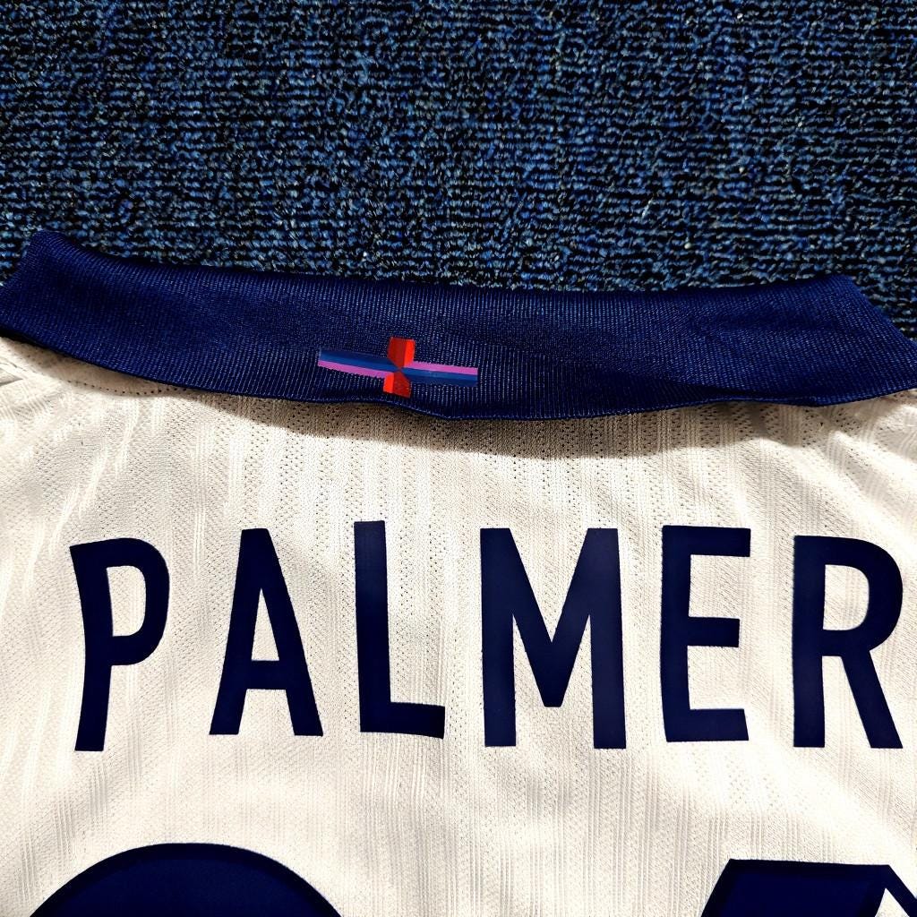 Cole Palmer SIGNED - England Euro 2024 Home Jersey/Shirt - PRINTED AUTOGRAPH