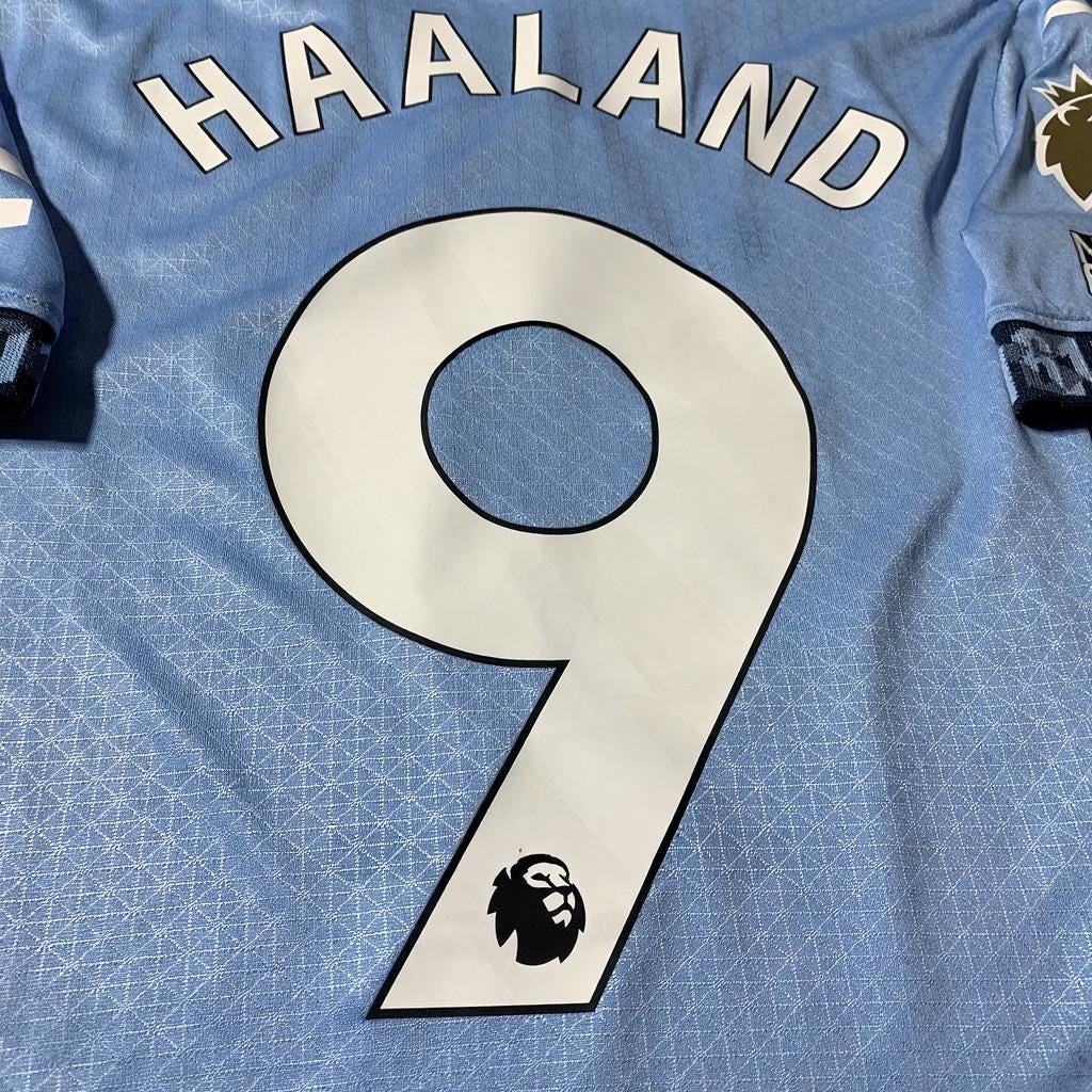 E. Haaland Signed - Manchester City 24/25 Home Jersey/Shirt - Printed Autograph