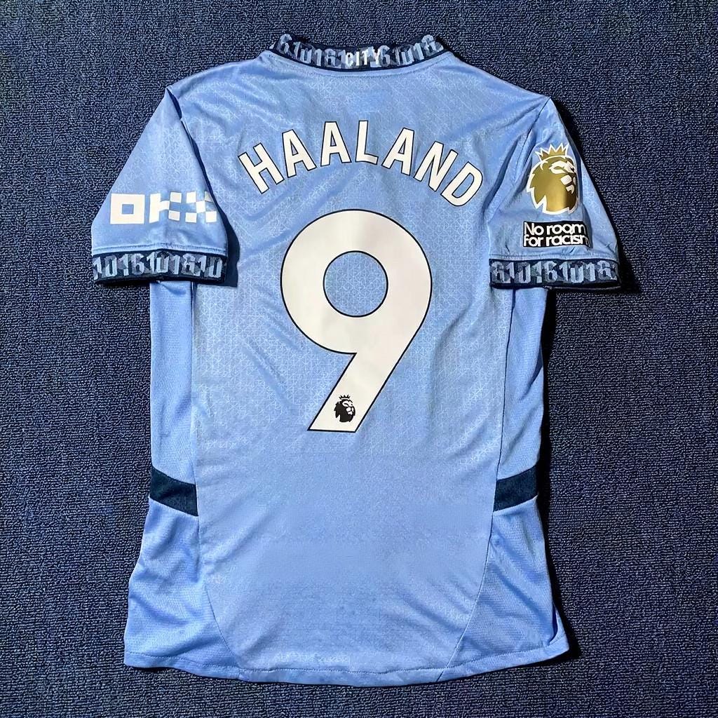 E. Haaland Signed - Manchester City 24/25 Home Jersey/Shirt - Printed Autograph