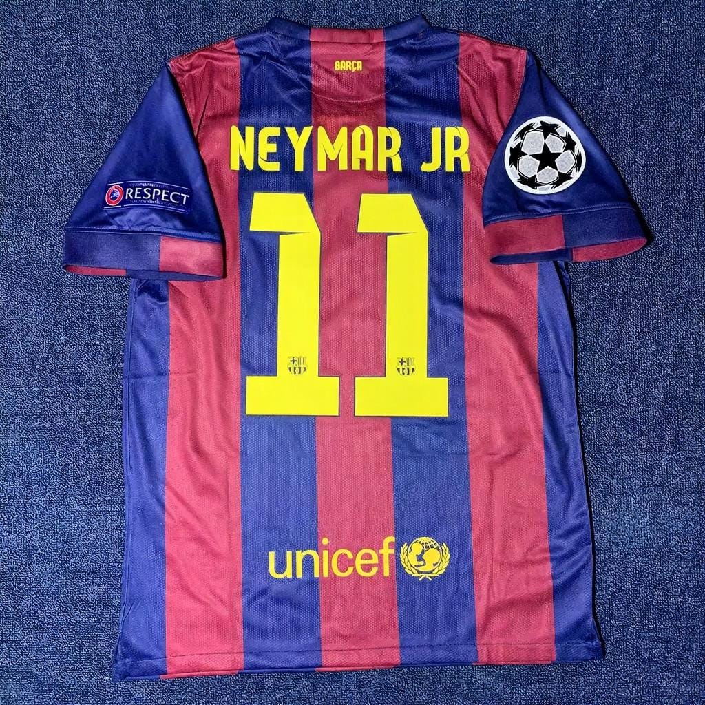 Neymar Jr SIGNED - Barcelona 14/15 Home Jersey/Shirt - PRINTED AUTOGRAPH