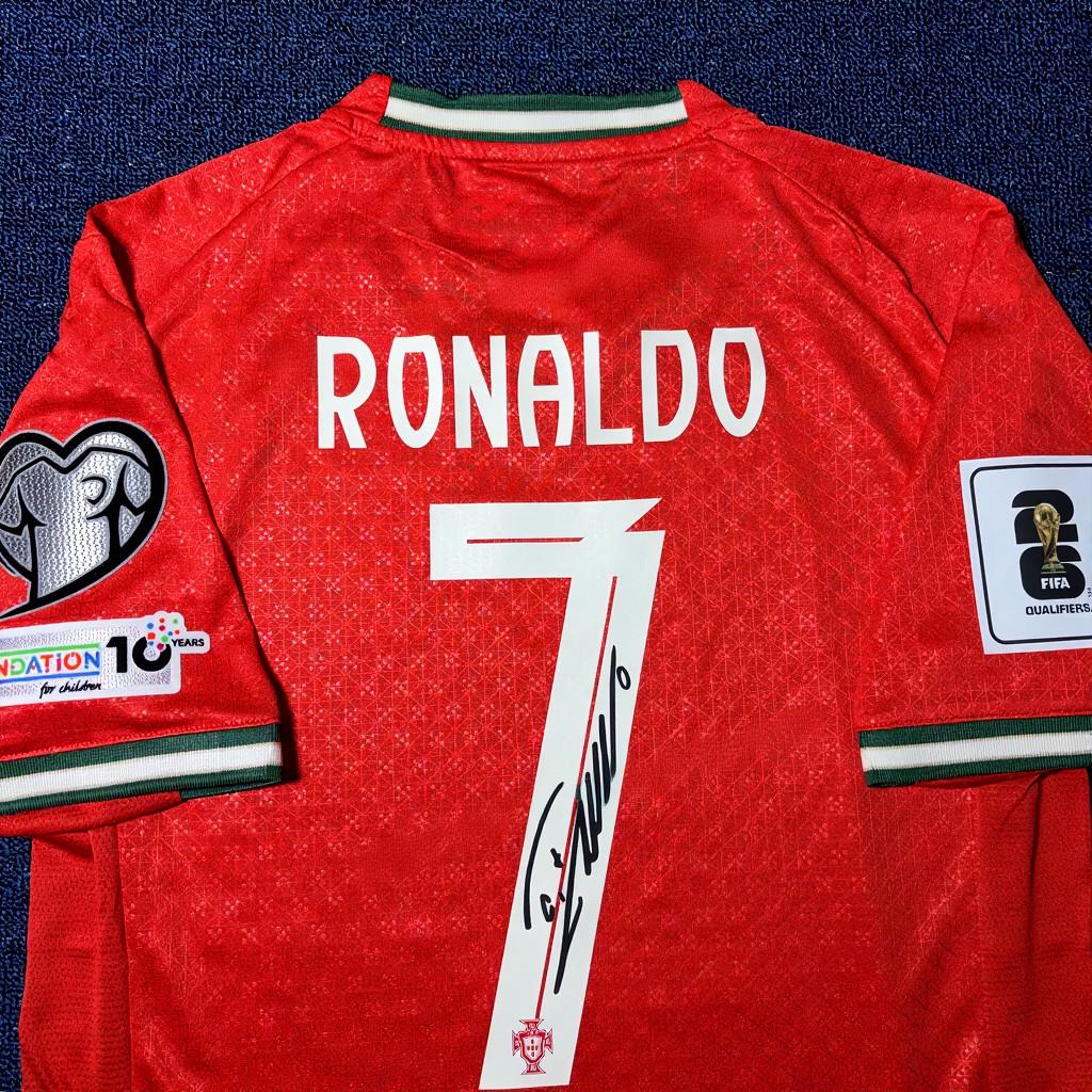 C. Ronaldo Signed - Portugal Wc-Qual 25/26 Home Jersey/Shirt - Printed Autograph