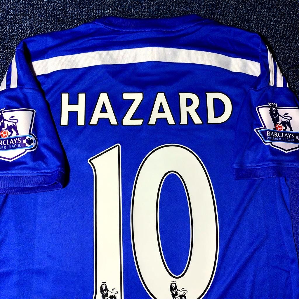 Eden Hazard SIGNED - Chelsea 14/15 Home Jersey/Shirt - PRINTED AUTOGRAPH