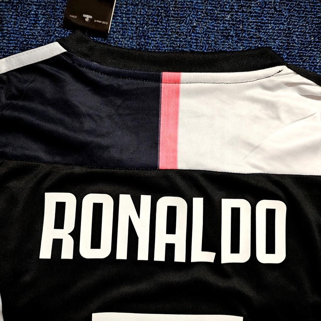 Cristiano Ronaldo SIGNED - Juventus 19/20 Home Jersey/Shirt - PRINTED AUTOGRAPH