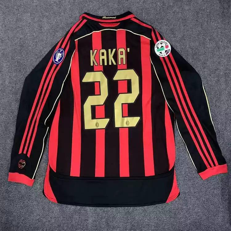 Kaká Signed - Ac Milan 05/06 Retro Home Jersey/Shirt - Printed Autograph