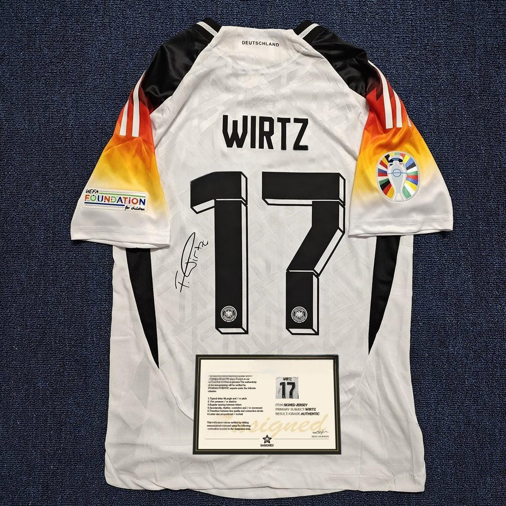 Florian Wirtz SIGNED - Germany Euro 2024 Home Jersey/Shirt - PRINTED AUTOGRAPH