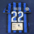 DIEGO MILITO | INTER MILAN 09/10 HOME DISPLAY JERSEY | PRINTED SIGNATURE