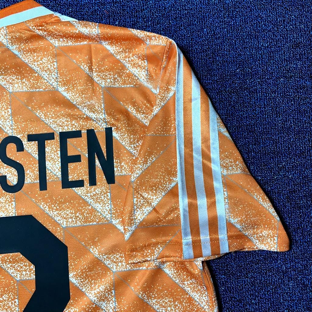 Marco Van Basten SIGNED - Netherlands 1988 Home Jersey/Shirt - PRINTED AUTOGRAPH