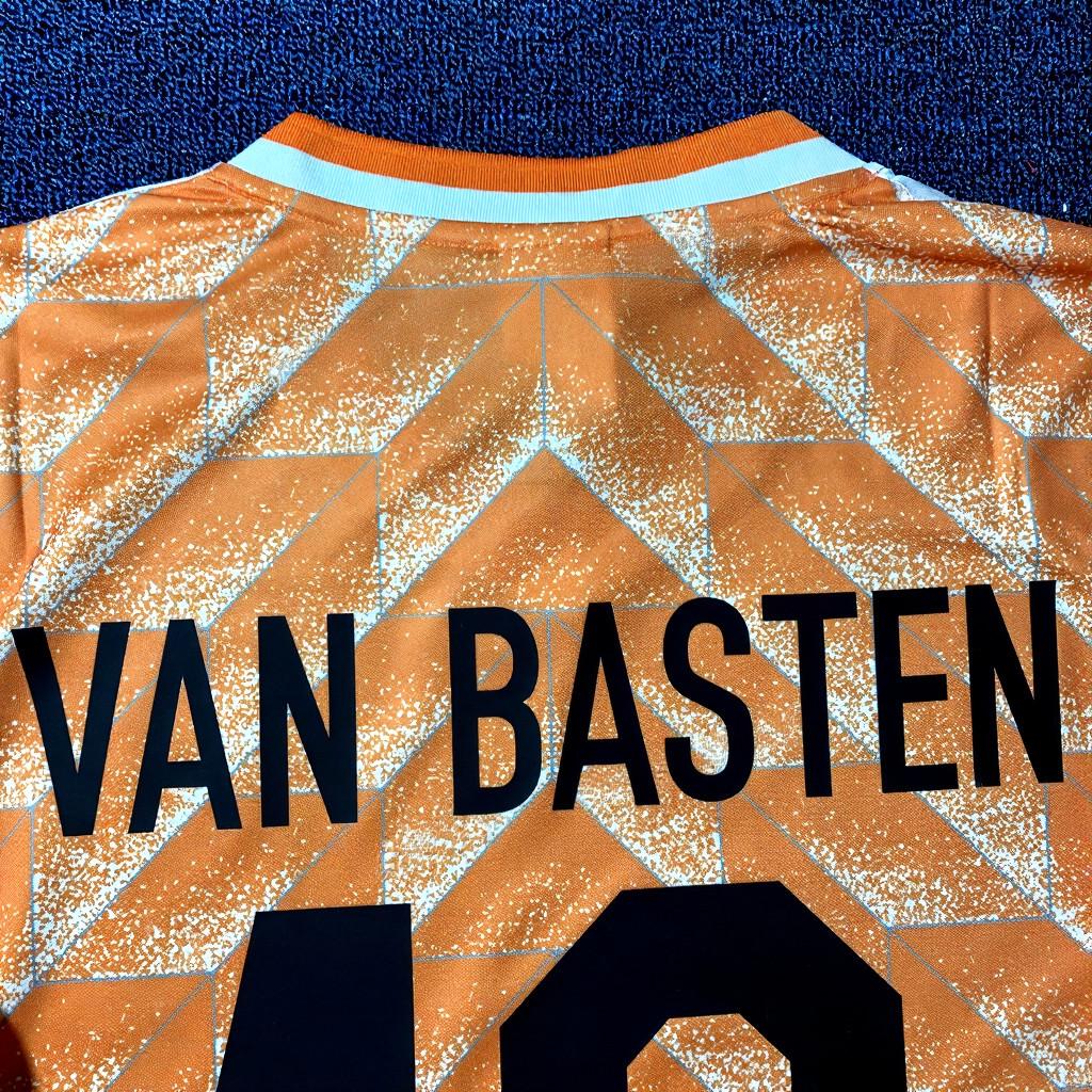 Marco Van Basten SIGNED - Netherlands 1988 Home Jersey/Shirt - PRINTED AUTOGRAPH
