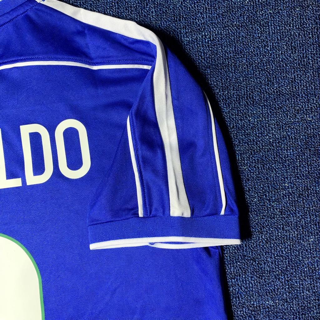 Ronaldo SIGNED - Brazil 1998 Away Jersey/Shirt - PRINTED AUTOGRAPH