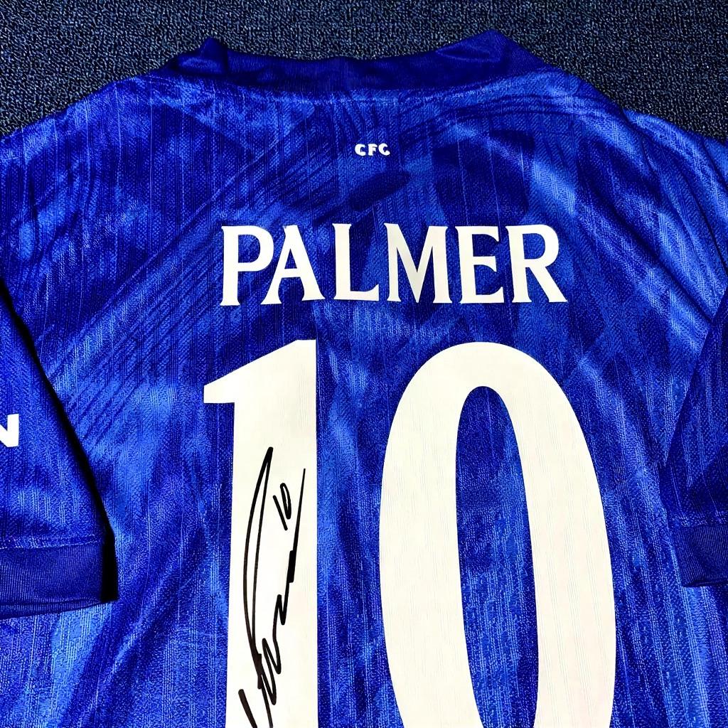 Cole Palmer Signed - Chelsea 2025 C* World Cup Jersey/Shirt - Printed Autograph