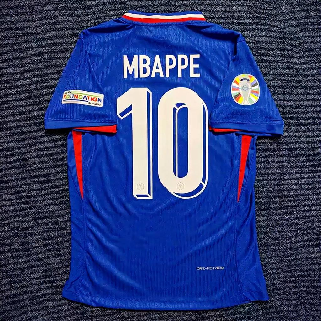 Kylian Mbappé SIGNED - France Euro 2024 Home Jersey/Shirt - PRINTED AUTOGRAPH
