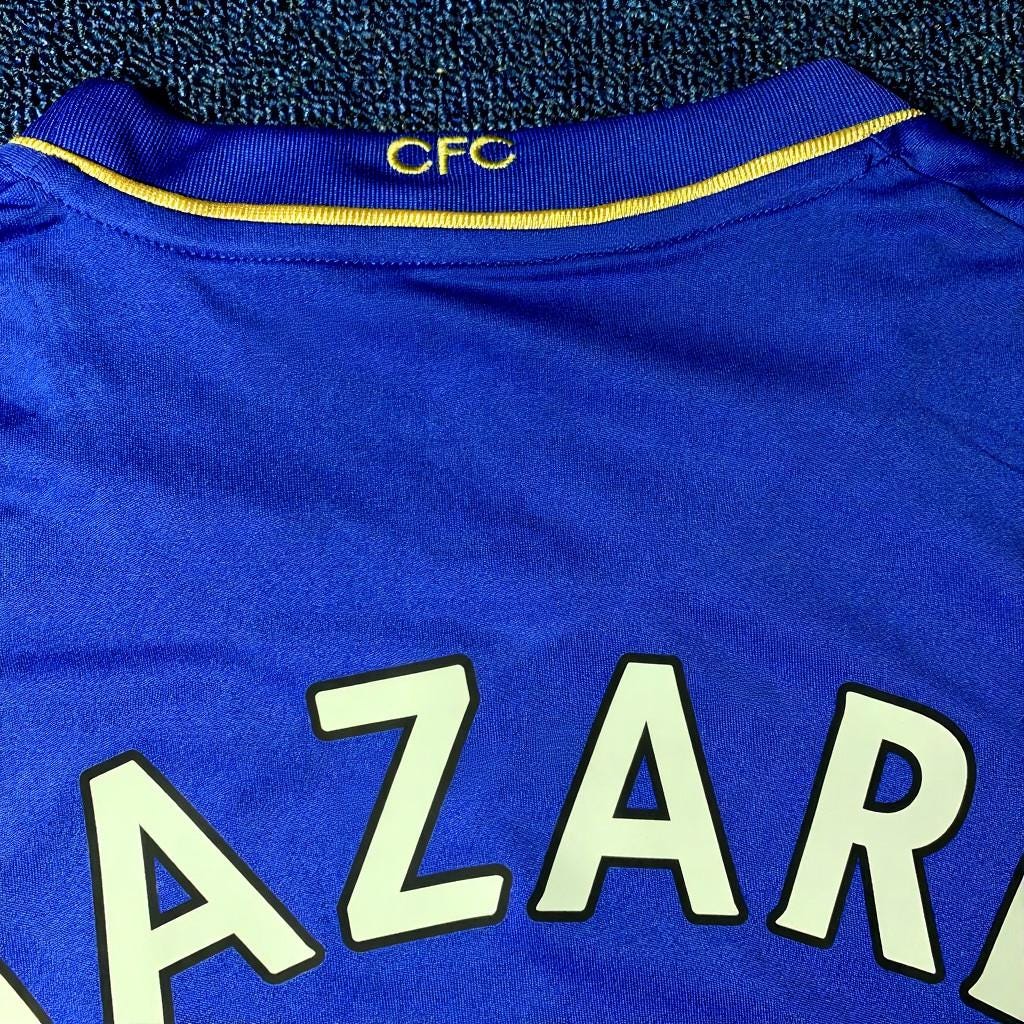 Eden Hazard SIGNED - Chelsea 12/13 Home Jersey/Shirt - PRINTED AUTOGRAPH