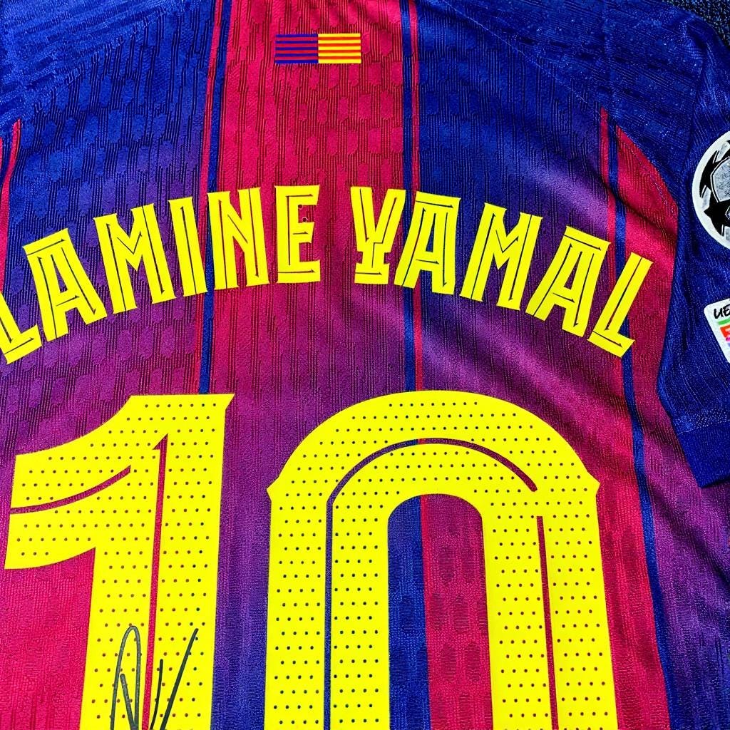 Lamine Yamal SIGNED - Barcelona 25/26 Home Jersey/Shirt - PRINTED AUTOGRAPH