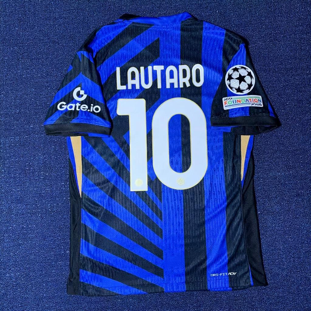 Lautaro M. Signed - Inter Milan 24/25 Home Jersey/Shirt - Printed Autograph