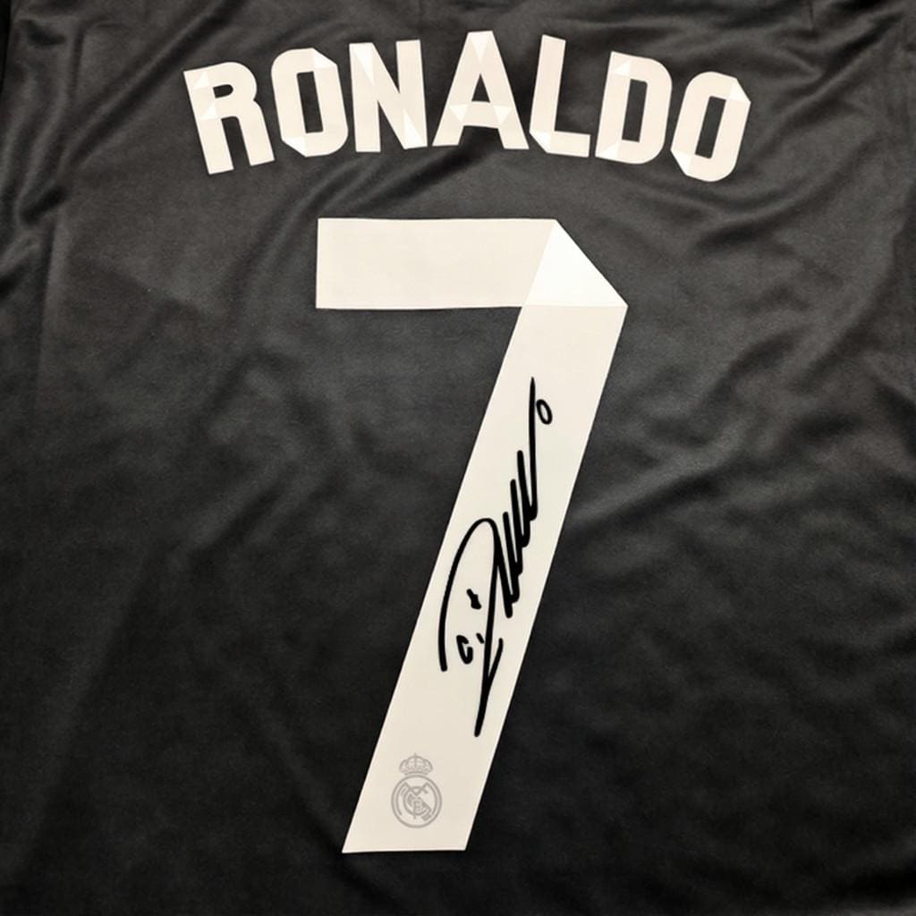 C. Ronaldo Signed - Real Madrid 14/15 Bd* Away Jersey/Shirt - Printed Autograph