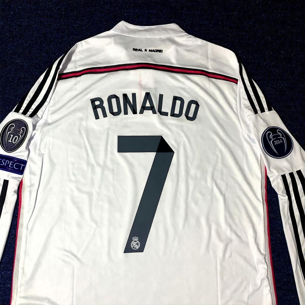 C. Ronaldo Signed - Real Madrid 14/15 Home Jersey/Shirt - Printed Autograph