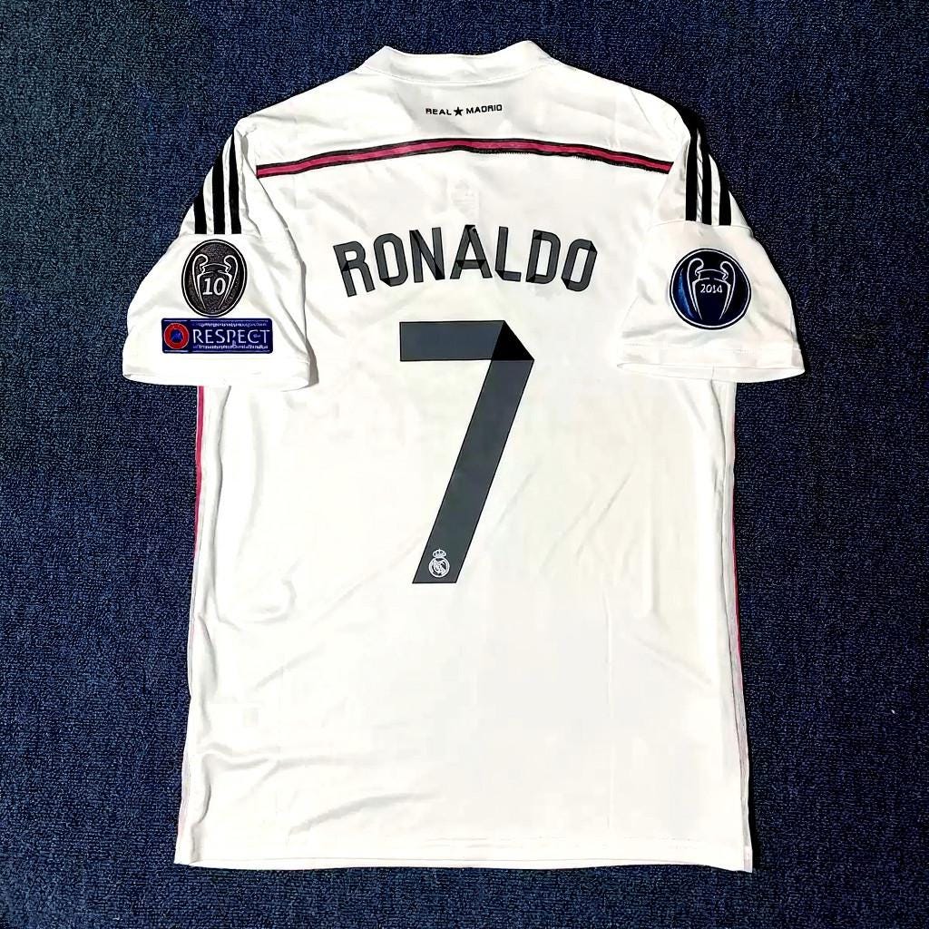 C. Ronaldo Signed - Real Madrid 14/15 Home Jersey/Shirt - Printed Autograph