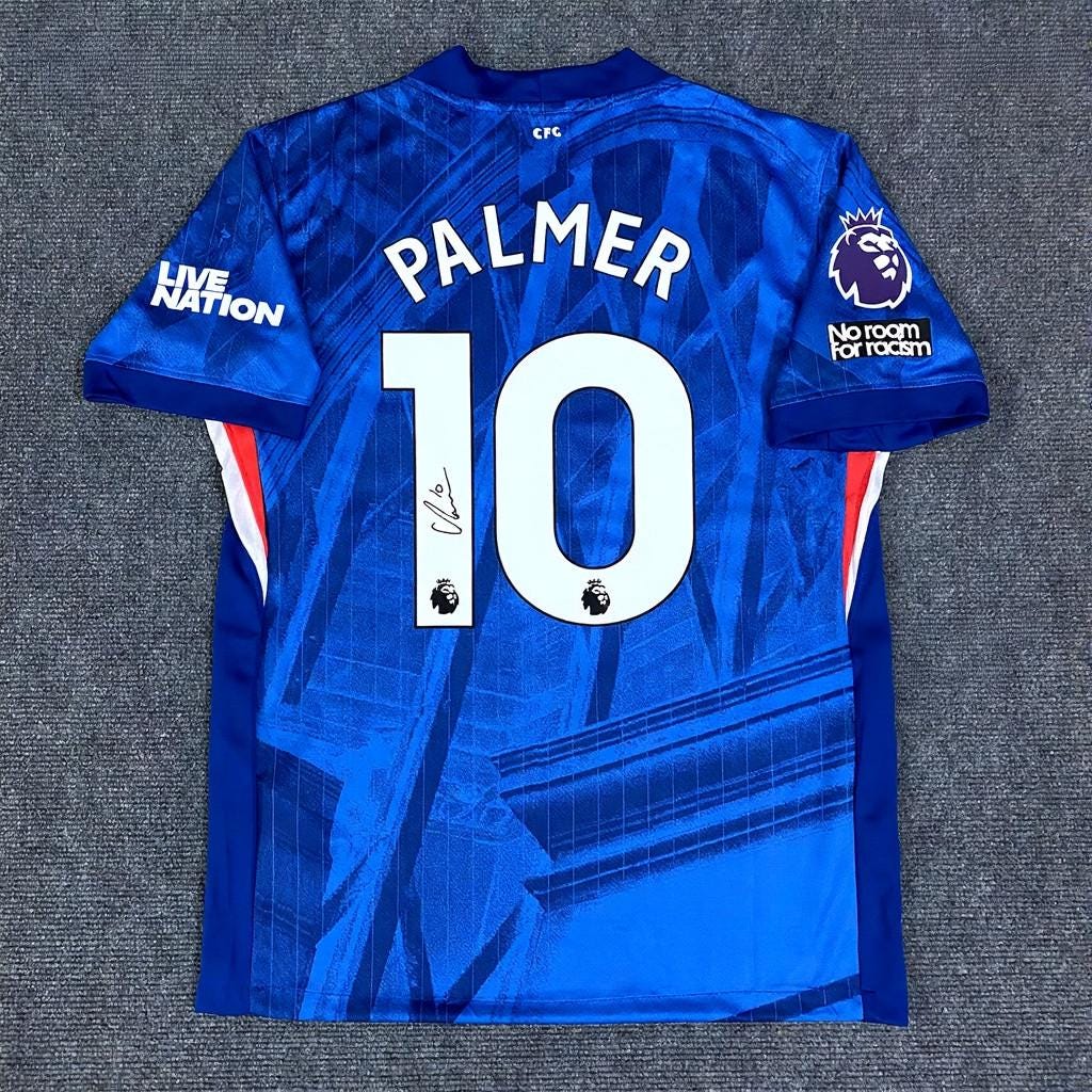 Cole Palmer SIGNED - Chelsea 24/25 Home Jersey/Shirt - PRINTED AUTOGRAPH