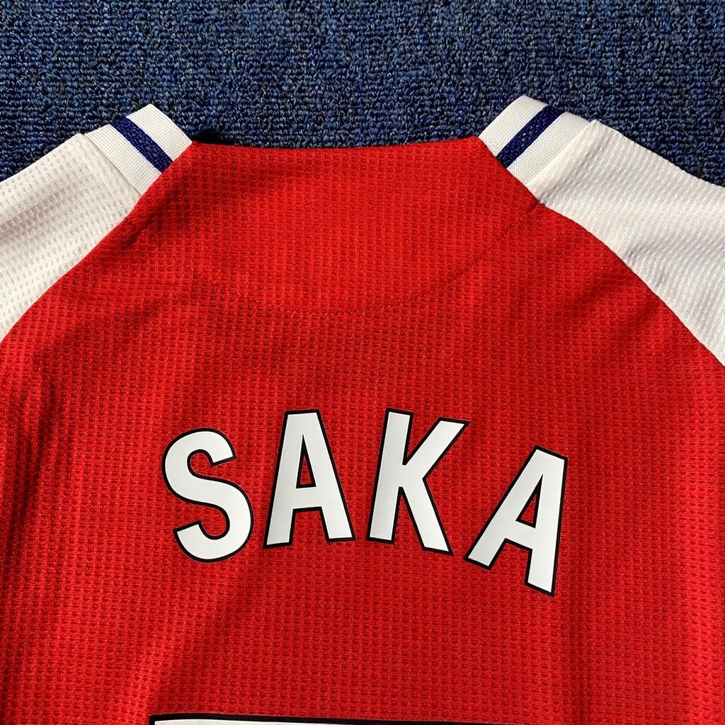 Bukayo Saka SIGNED - Arsenal 24/25 Home Jersey/Shirt - PRINTED AUTOGRAPH