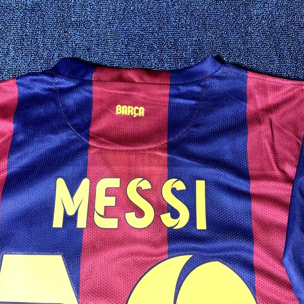 Lionel Messi SIGNED - Barcelona 14/15 Home Jersey/Shirt - PRINTED AUTOGRAPH