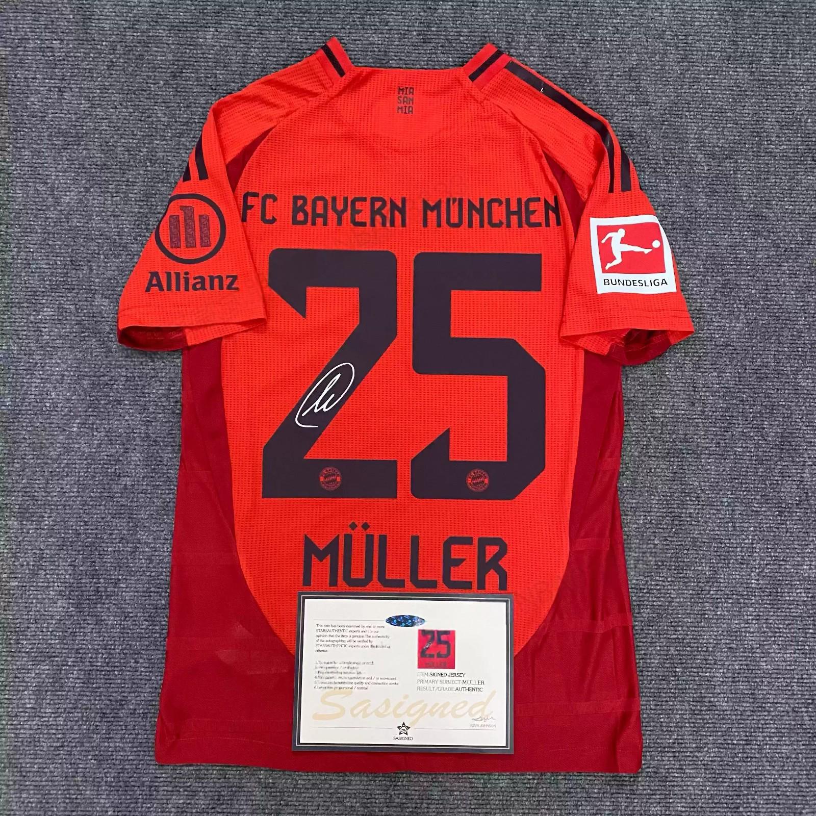 Thomas Müller SIGNED - Bayern Munich 24/25 Home Jersey/Shirt - PRINTED AUTOGRAPH