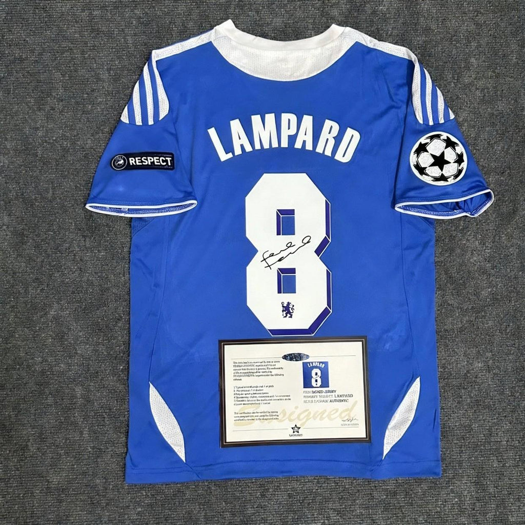 Frank Lampard SIGNED - Chelsea 11/12 Home Jersey/Shirt - PRINTED AUTOGRAPH