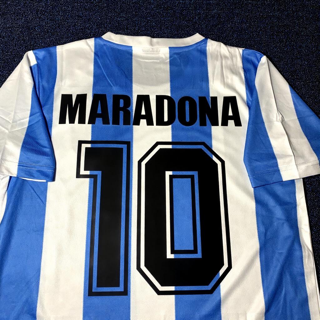 Diego Maradona SIGNED - Argentina 1986 Home Jersey/Shirt - PRINTED AUTOGRAPH