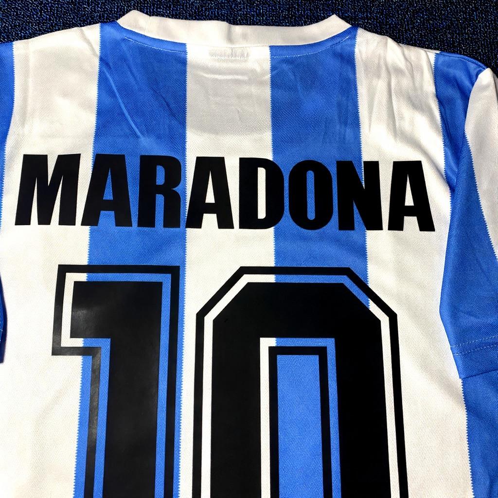 Diego Maradona SIGNED - Argentina 1986 Home Jersey/Shirt - PRINTED AUTOGRAPH