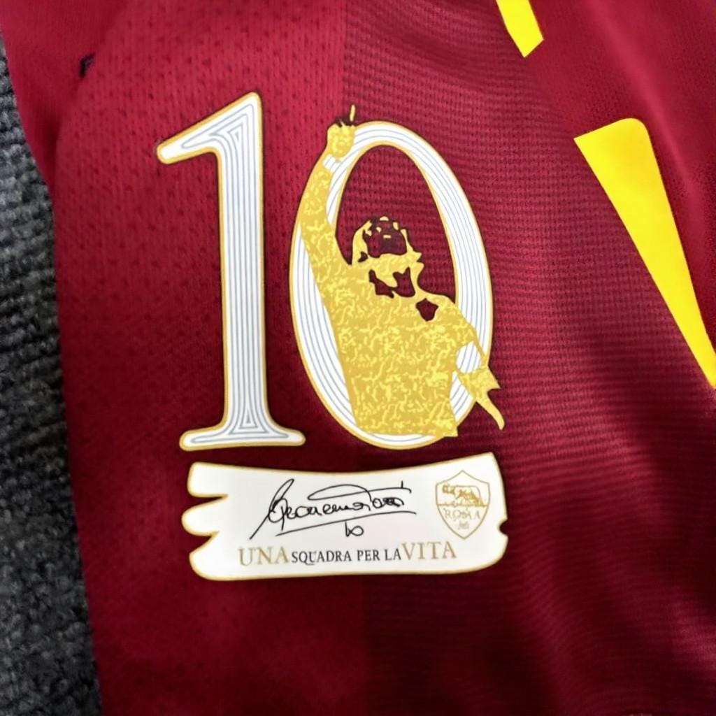 Francesco Totti SIGNED - Roma 17/18 Home Jersey/Shirt - PRINTED AUTOGRAPH