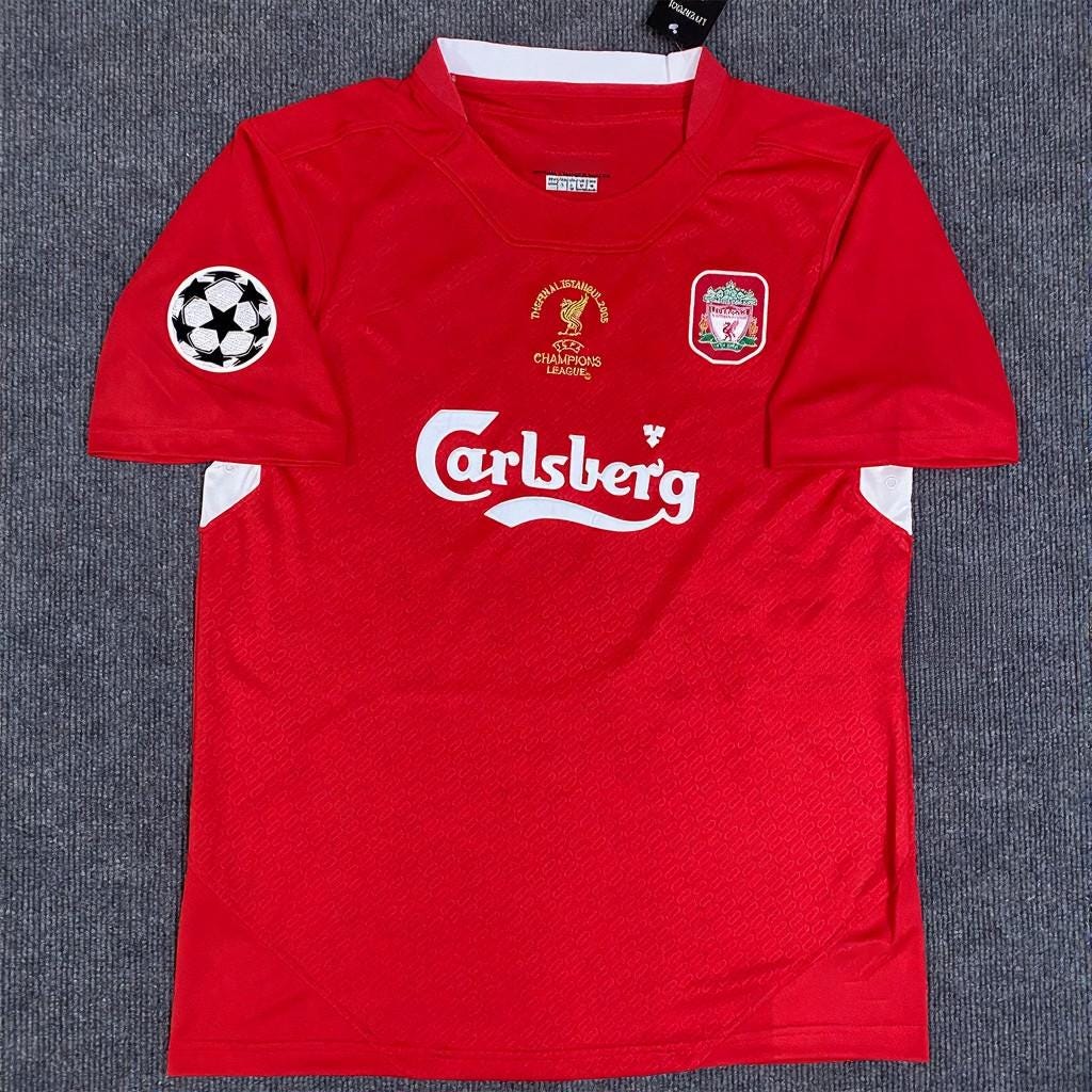 Steven Gerrard SIGNED - Liverpool 04/05 Home Jersey/Shirt - PRINTED AUTOGRAPH