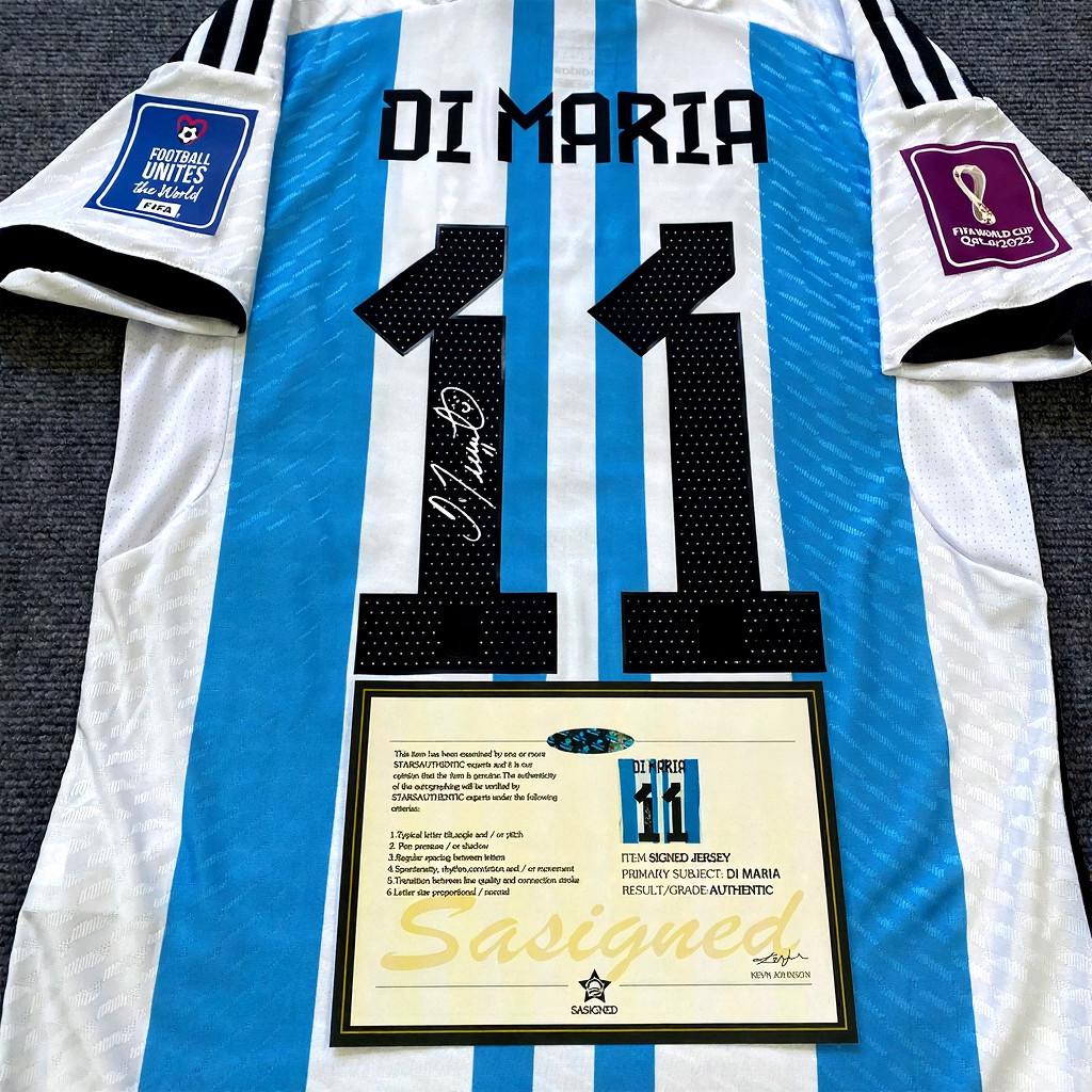 Ángel Di María SIGNED - Argentina 2022 Home Jersey/Shirt - PRINTED AUTOGRAPH