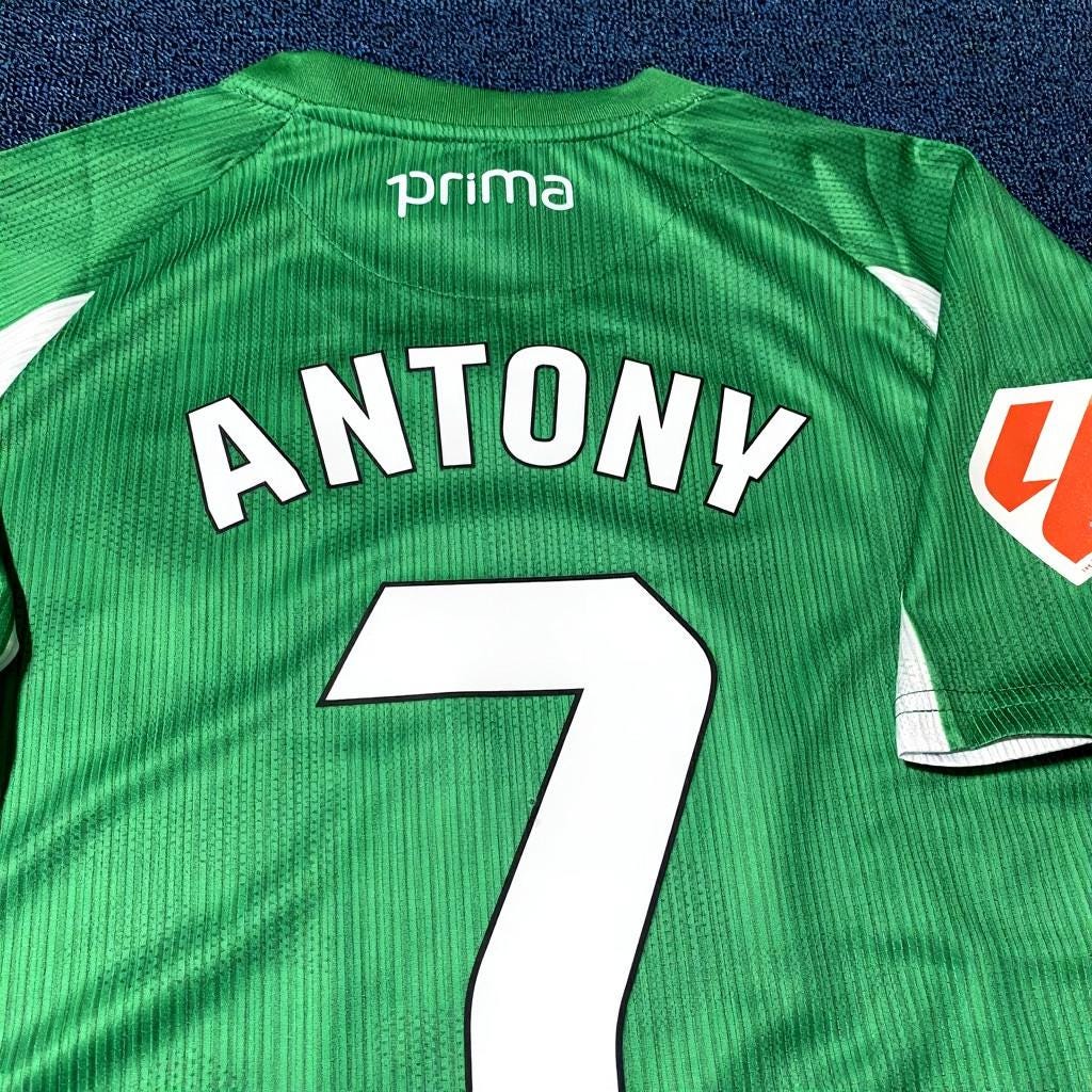 Antony SIGNED - Real Betis 25/26 Home Jersey/Shirt - PRINTED AUTOGRAPH