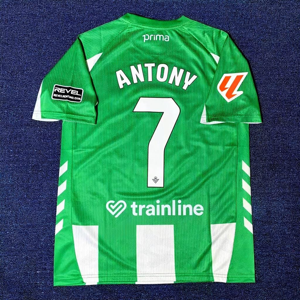 Antony SIGNED - Real Betis 25/26 Home Jersey/Shirt - PRINTED AUTOGRAPH