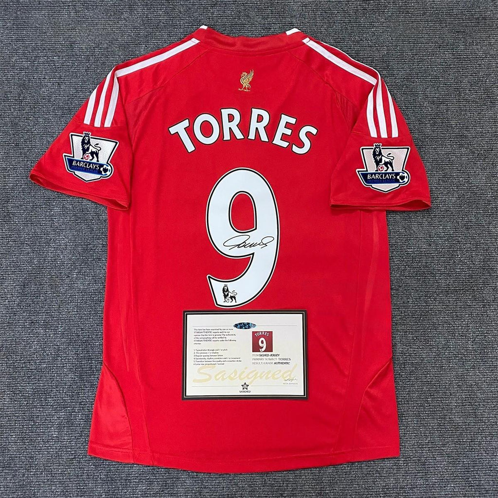 Fernando Torres SIGNED - Liverpool 08/09 Home Jersey/Shirt - PRINTED AUTOGRAPH