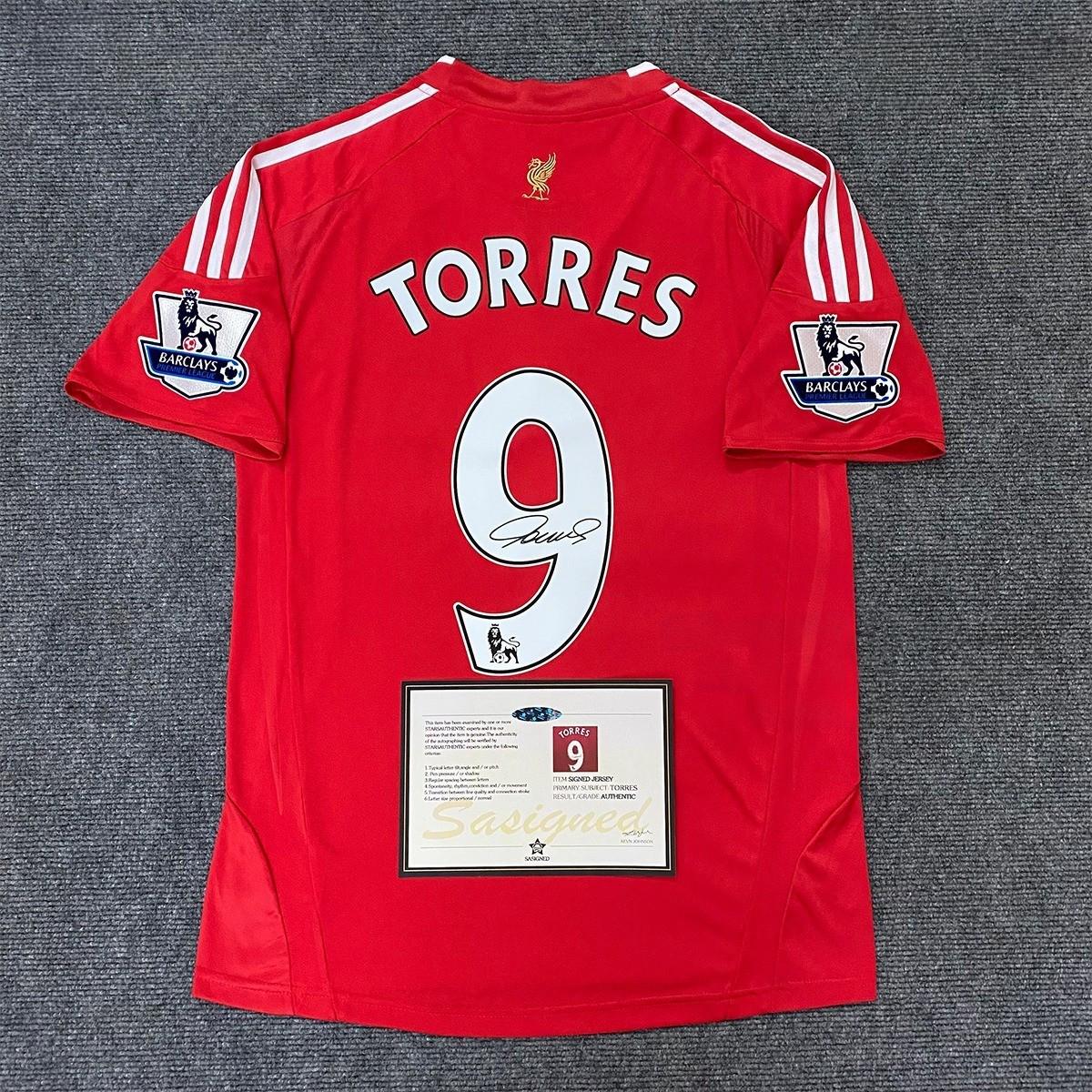 Fernando Torres SIGNED - Liverpool 08/09 Home Jersey/Shirt - PRINTED AUTOGRAPH