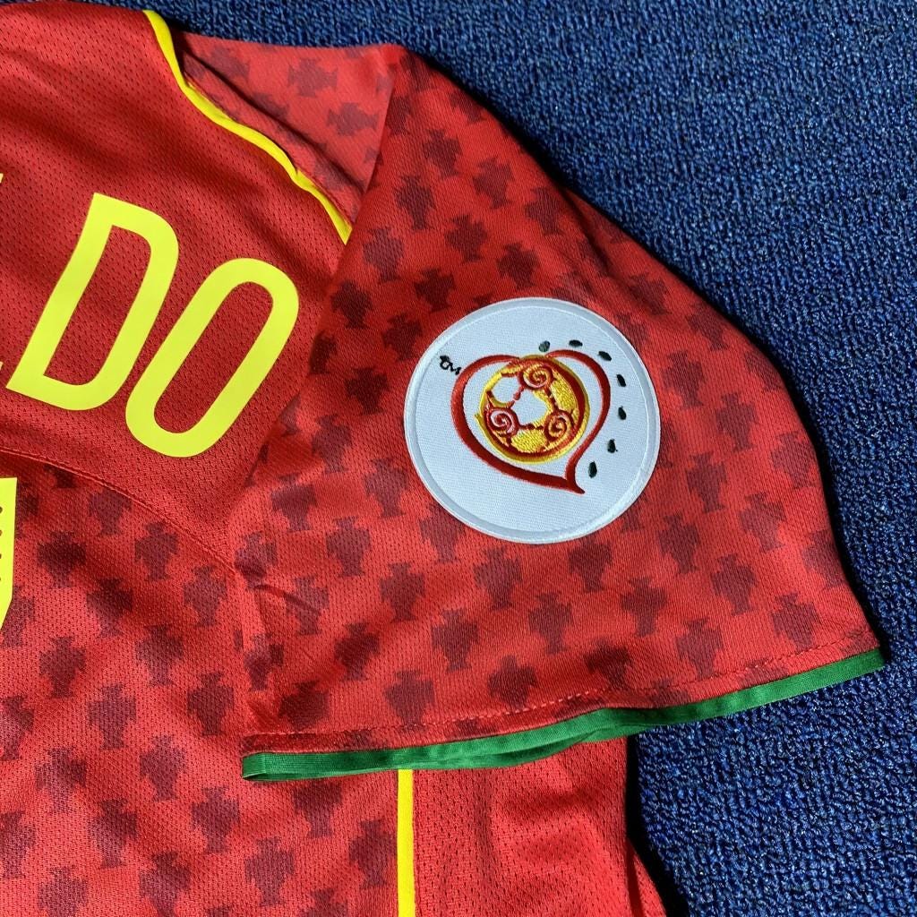 C. Ronaldo Signed - Portugal 2004 Retro Home Jersey/Shirt - Printed Autograph