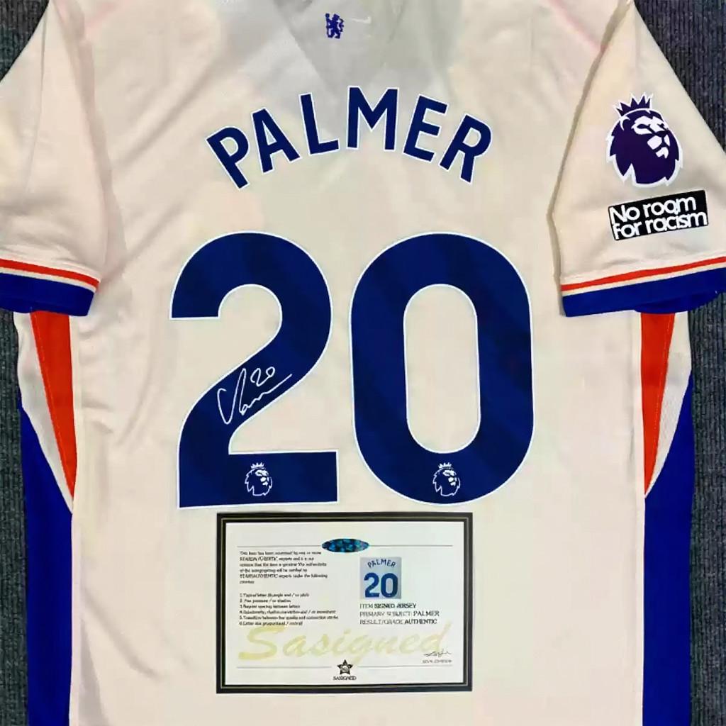 Cole Palmer SIGNED - Chelsea 24/25 Away Jersey/Shirt - PRINTED AUTOGRAPH