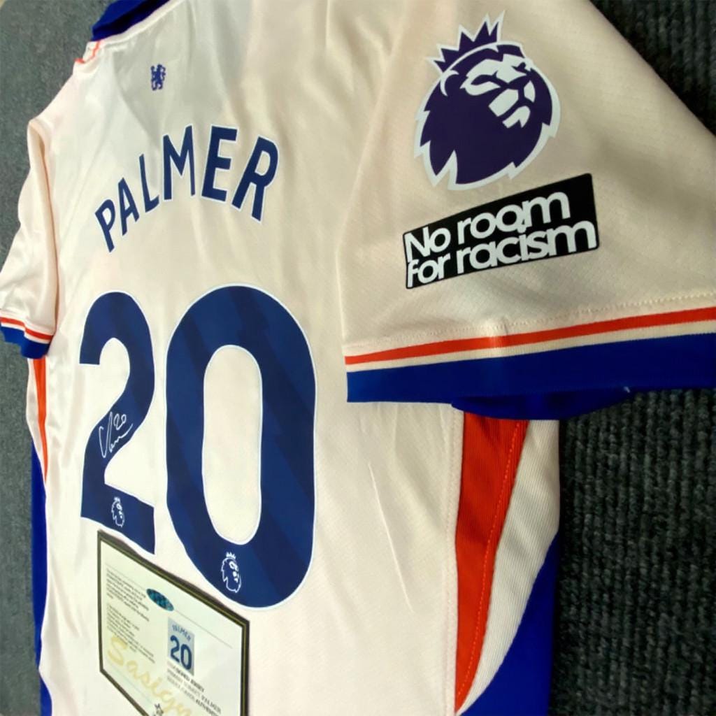 Cole Palmer SIGNED - Chelsea 24/25 Away Jersey/Shirt - PRINTED AUTOGRAPH