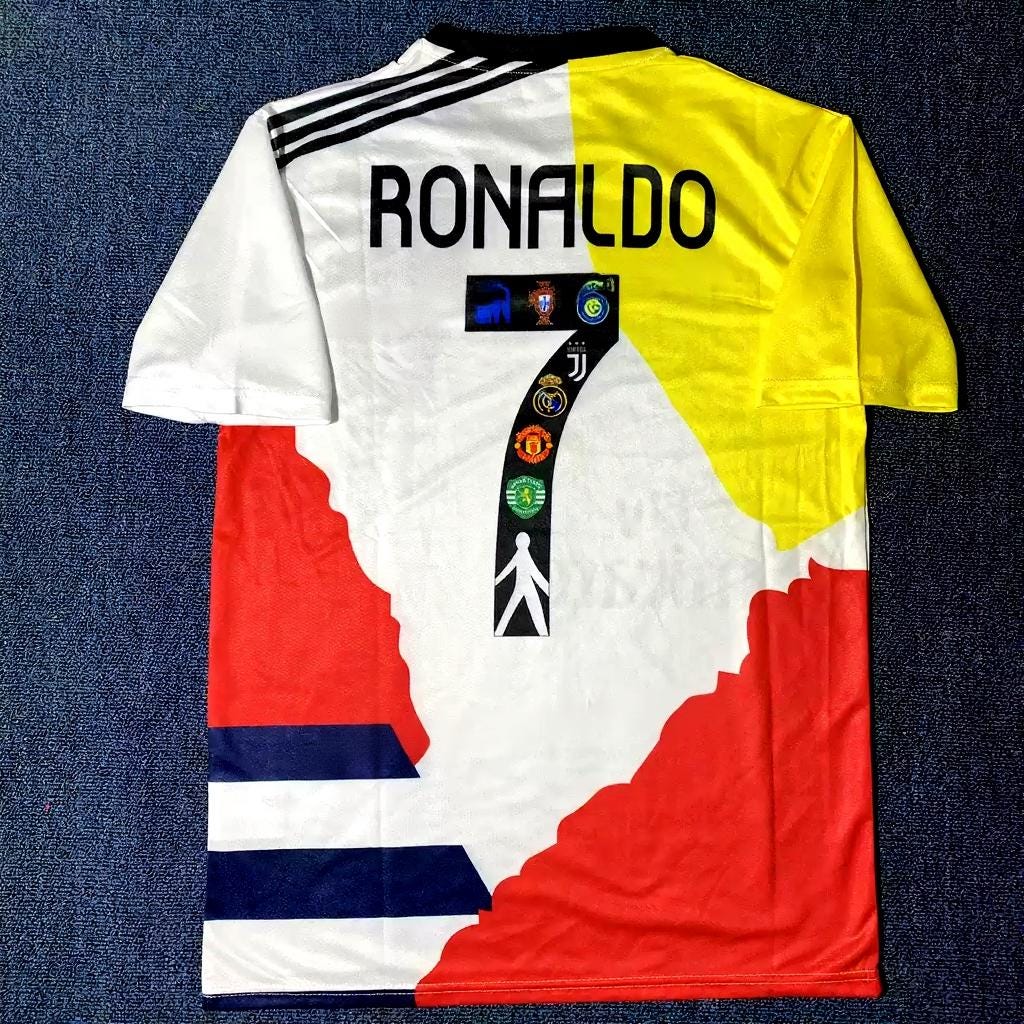 C. Ronaldo SIGNED - Career Journey 2025 Home Jersey/Shirt - PRINTED AUTOGRAPH