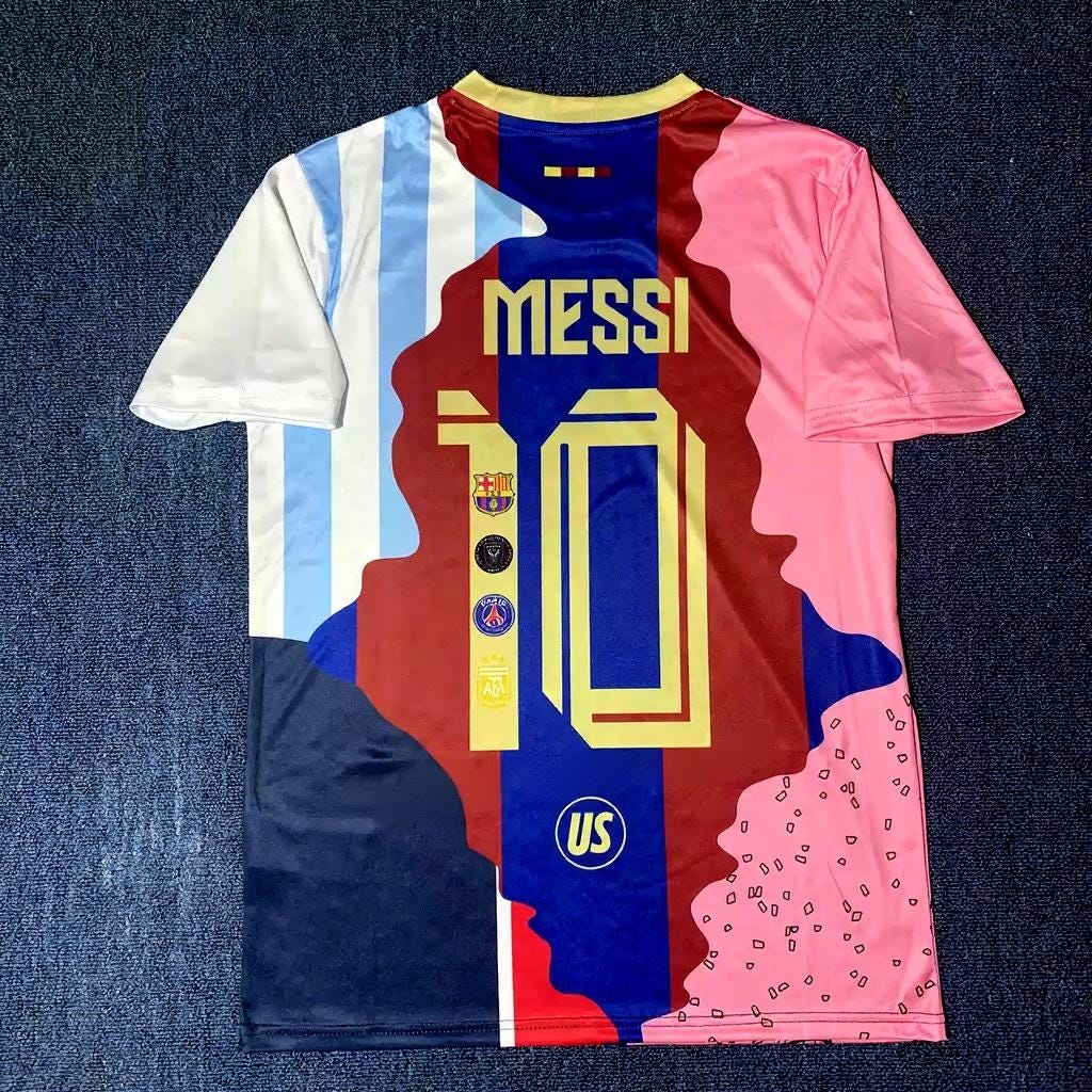 Lionel Messi SIGNED - Career Journey 2025 Home Jersey/Shirt - PRINTED AUTOGRAPH