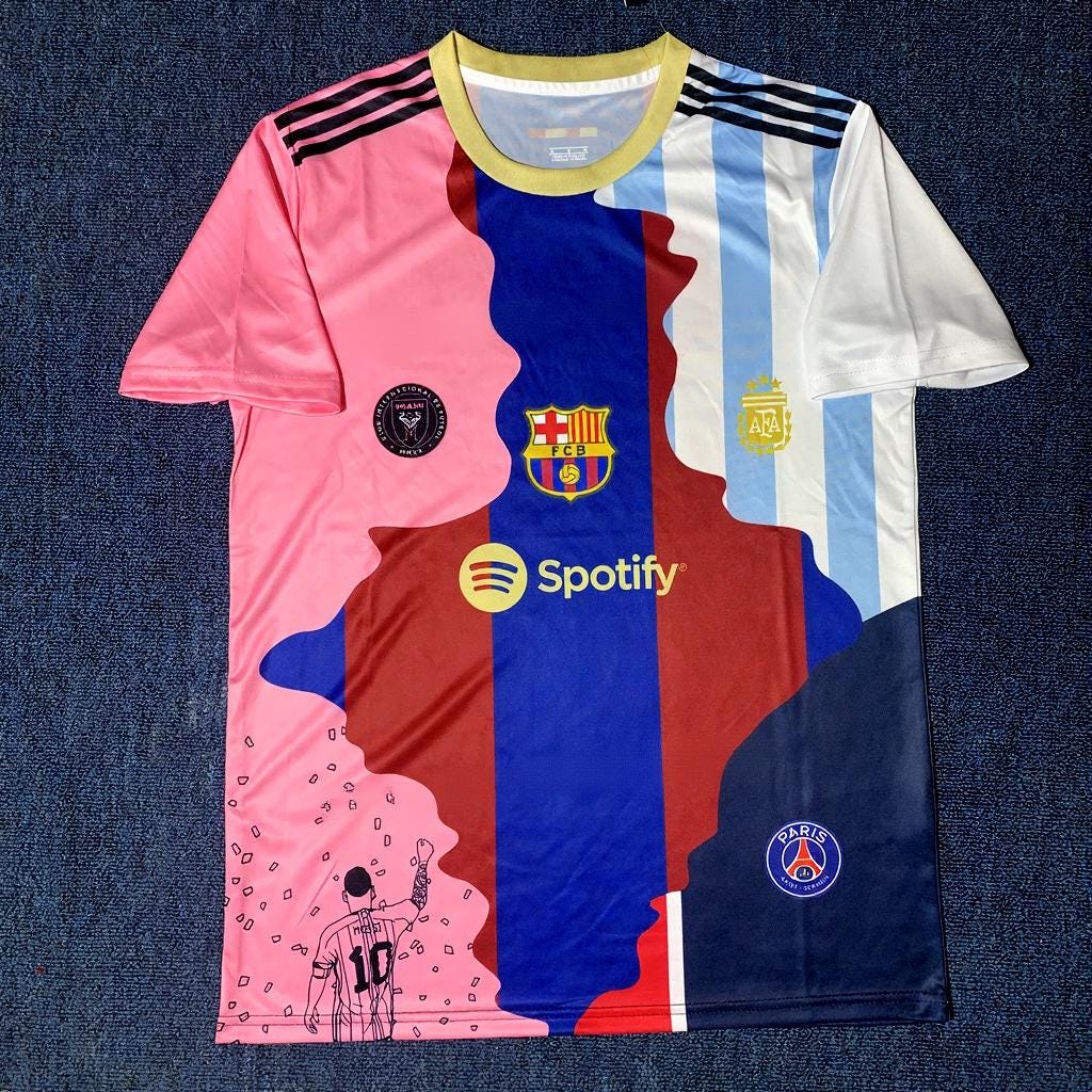 Lionel Messi SIGNED - Career Journey 2025 Home Jersey/Shirt - PRINTED AUTOGRAPH