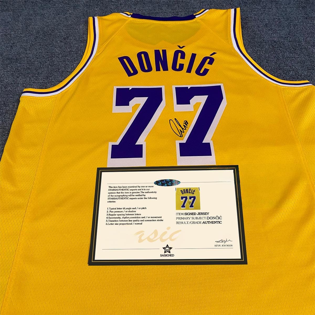 Luka Dončić SIGNED - La. Lakers 24/25 Home Jersey/Shirt - PRINTED AUTOGRAPH