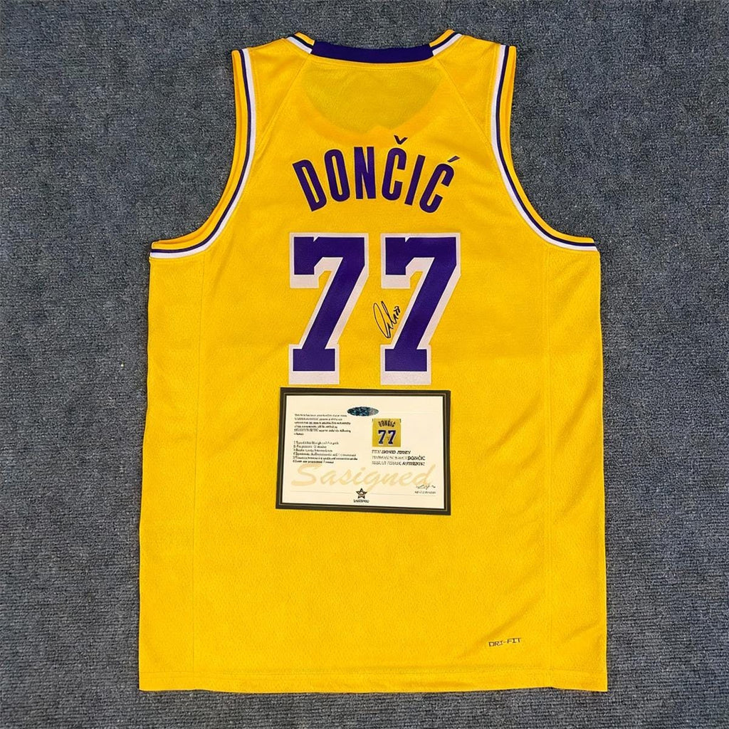 Luka Dončić SIGNED - La. Lakers 24/25 Home Jersey/Shirt - PRINTED AUTOGRAPH