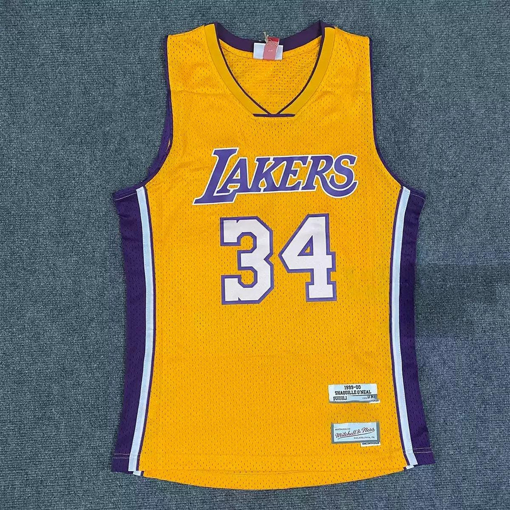 Shaquille O’Neal SIGNED - La. Lakers 99/00 Home Jersey/Shirt - PRINTED AUTOGRAPH