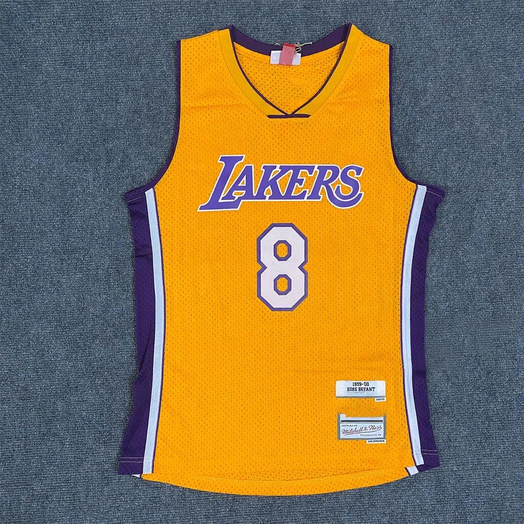 Kobe Bryant SIGNED - La. Lakers 00/01 Home Jersey/Shirt - PRINTED AUTOGRAPH