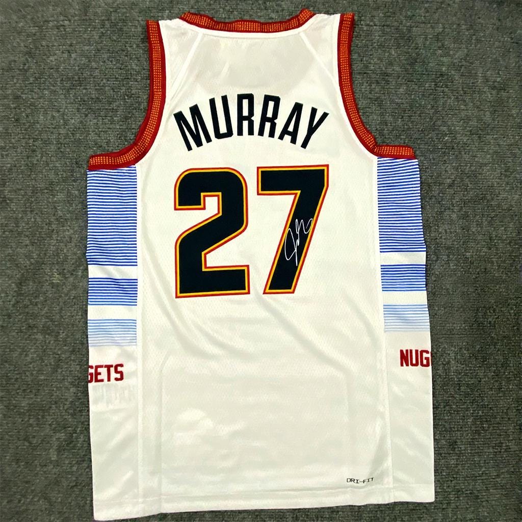Jamal Murray SIGNED - Denver Nuggets 22/23 Home Jersey/Shirt - PRINTED AUTOGRAPH