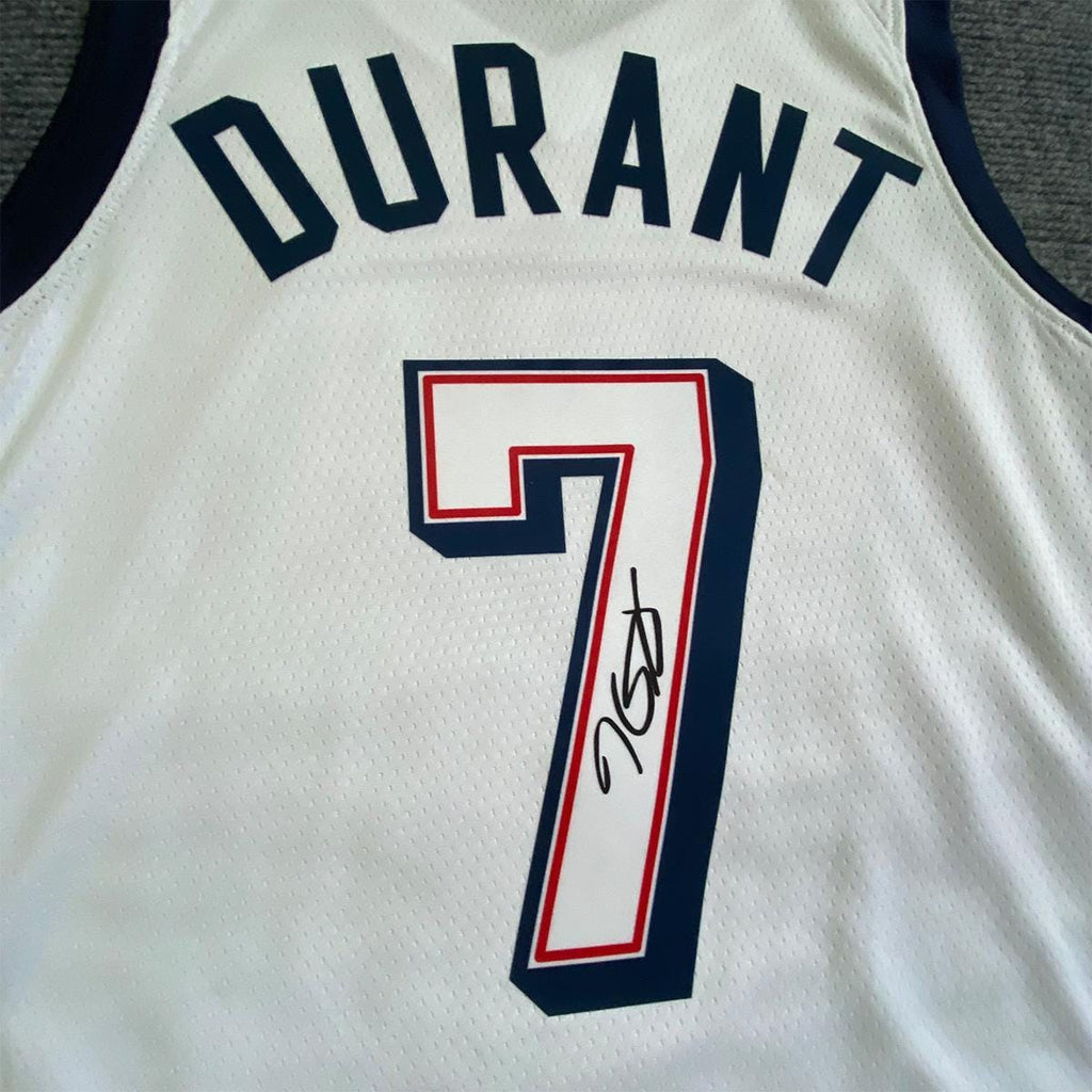Kevin Durant SIGNED - Team Usa 2024 Home Jersey/Shirt - PRINTED AUTOGRAPH