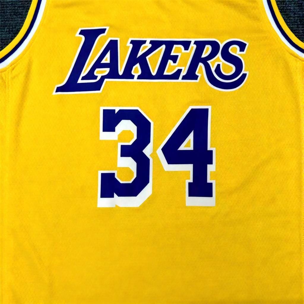 Shaquille O’Neal SIGNED - La. Lakers 96/97 Home Jersey/Shirt - PRINTED AUTOGRAPH